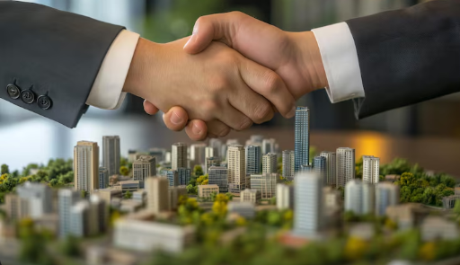 to joint venture real estate companies in India